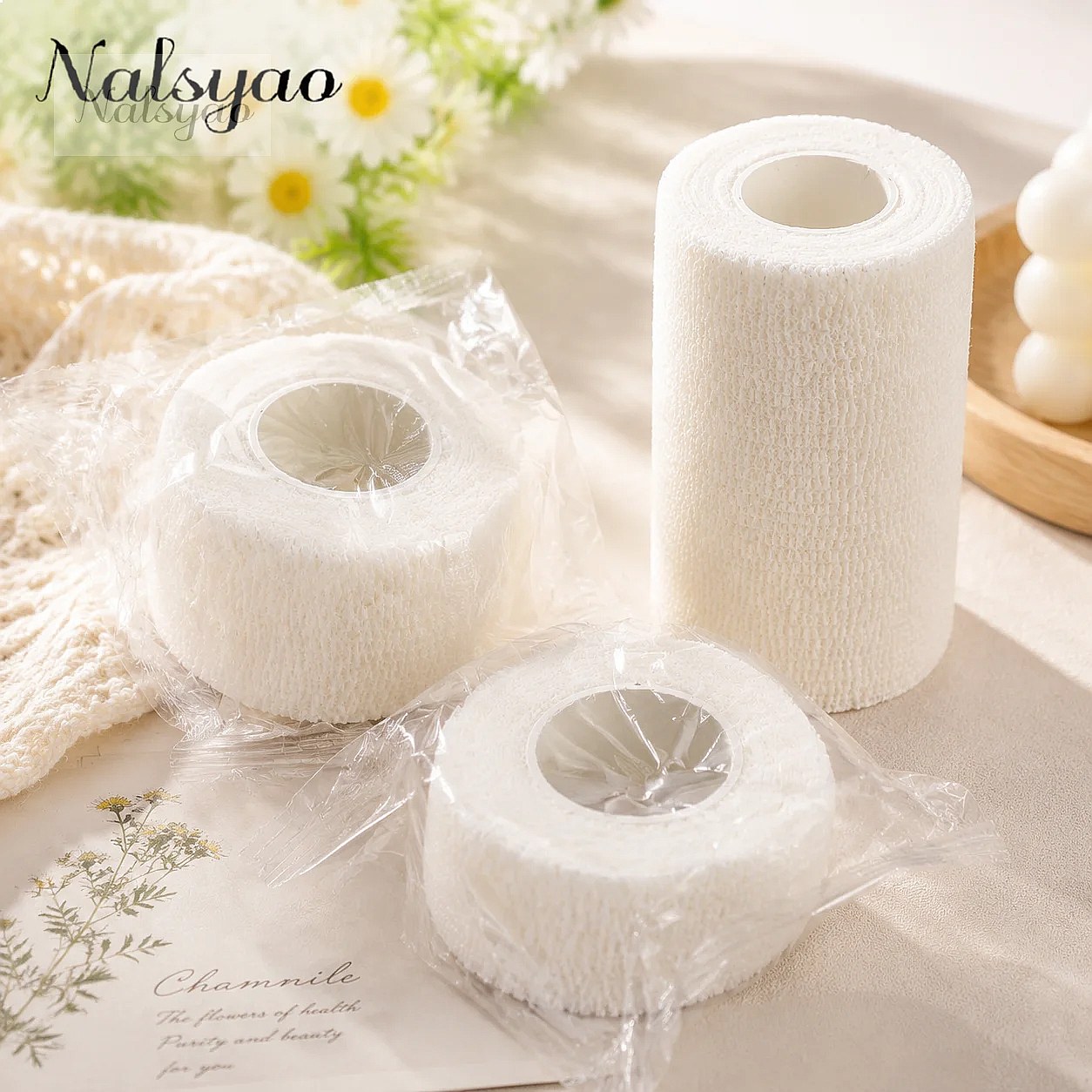 Wrist Wrap Support - 5 Pcs 2.5/5/7.5/10cm Self Adhesive Elastic