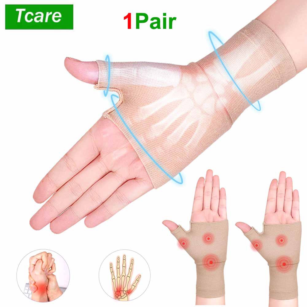 Wrist Wrap Support - 1 Pair Golfer Compression Wrist Thumb