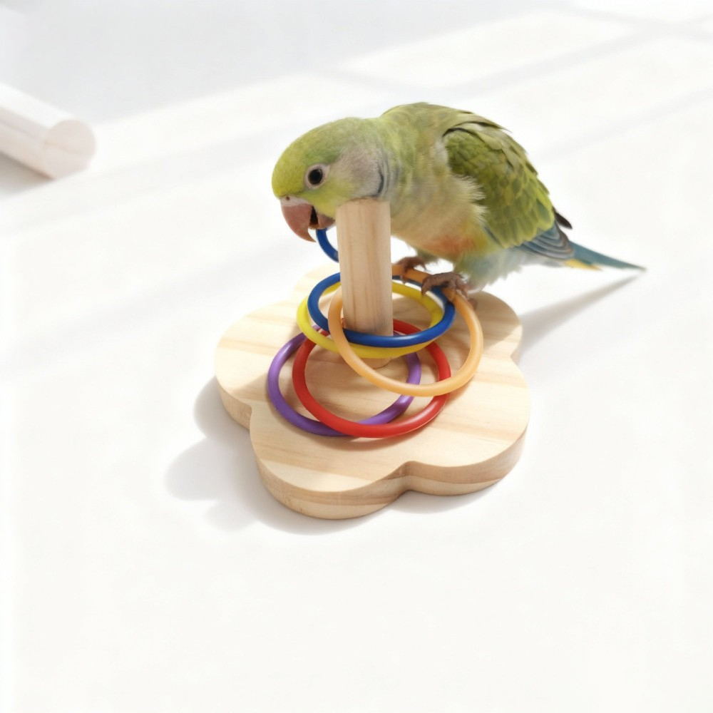 1PC Wooden Parrot Intelligence - đánh giá và giá Gymnastic Ring Wood